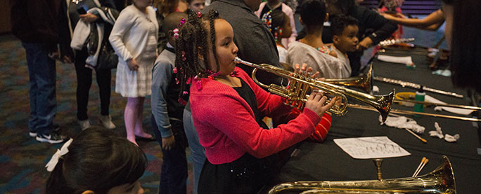 LeBron's 4th Graders Visit The Akron Symphony Orchestra