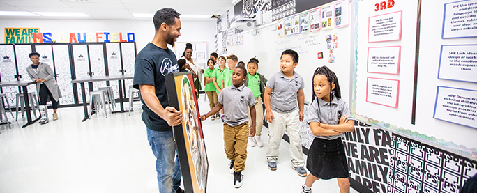 Kris Rhymes Art Installation at IPS